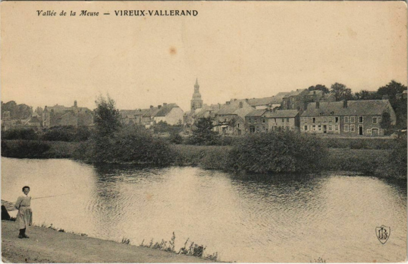 Carte postale ancienne Vallée de la Meuse - Vireux Vallerand