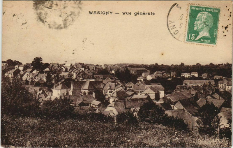 Carte postale ancienne Wasigny - Vue générale à Wasigny