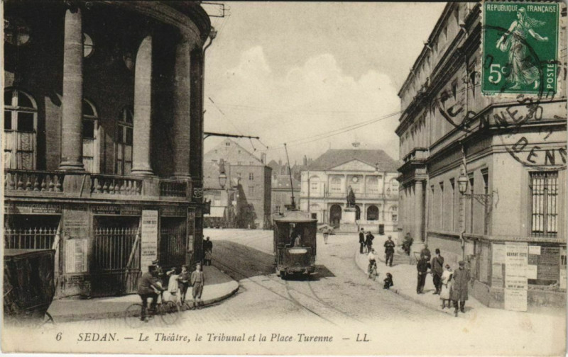 Carte postale ancienne Sedan - Le Theatre à Sedan