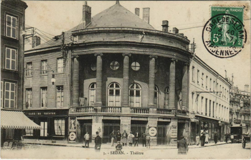 Carte postale ancienne Sedan - Theatre à Sedan