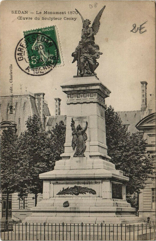Carte postale ancienne Sedan - Le Monument 1870 à Sedan