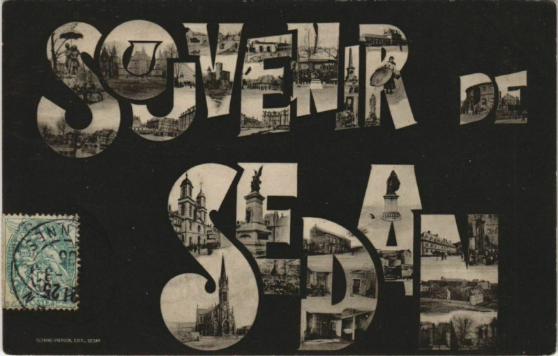Carte postale ancienne Souvenir de Sedan à Sedan
