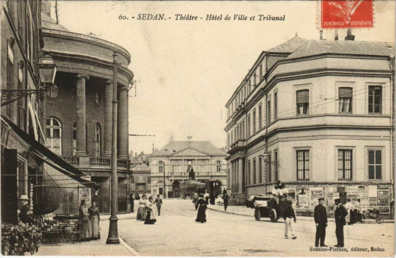 Carte postale ancienne Sedan - Theatre à Sedan