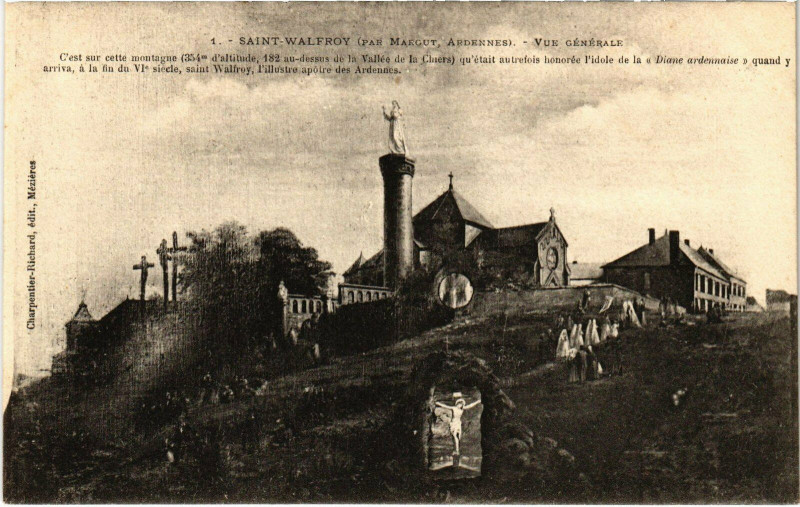 Carte postale ancienne Saint-Walfroy - Vue générale