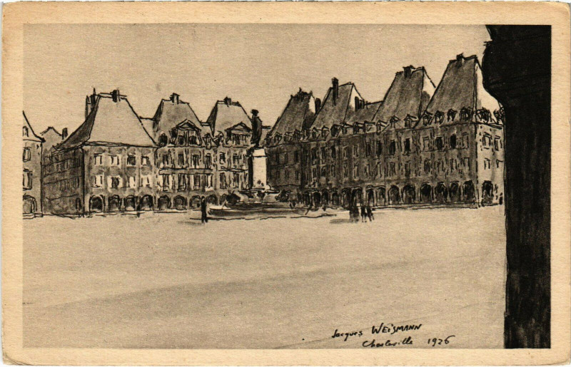 Carte postale ancienne Charleville - La Place Ducale