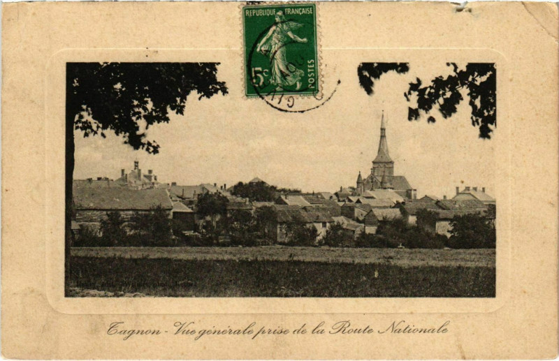 Carte postale ancienne Cagnon Vue generale