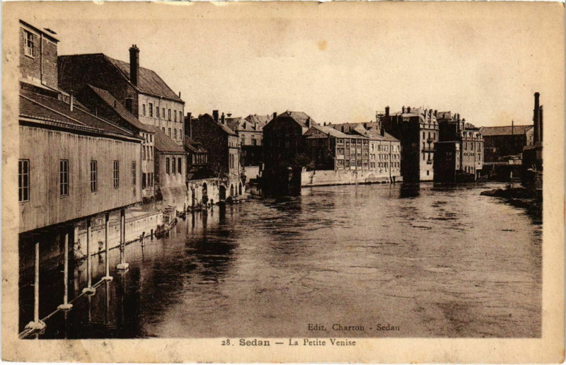 Carte postale ancienne Sedan La Petite Venise à Sedan