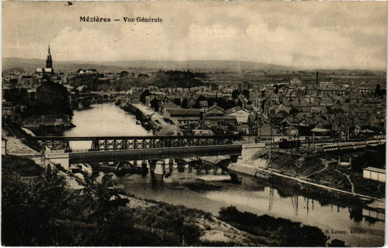 Carte postale ancienne Méziers Vue Generale