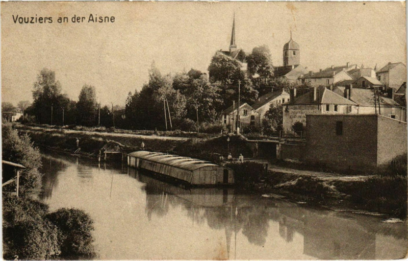 Carte postale ancienne Vouziers an der Aisne à Vouziers