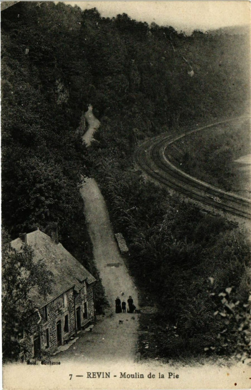 Carte postale ancienne Revin - Moulin de la Pie à Revin