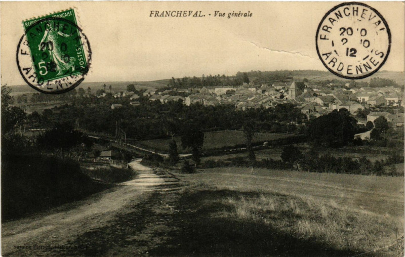 Carte postale ancienne Francheval - Vue générale à Francheval