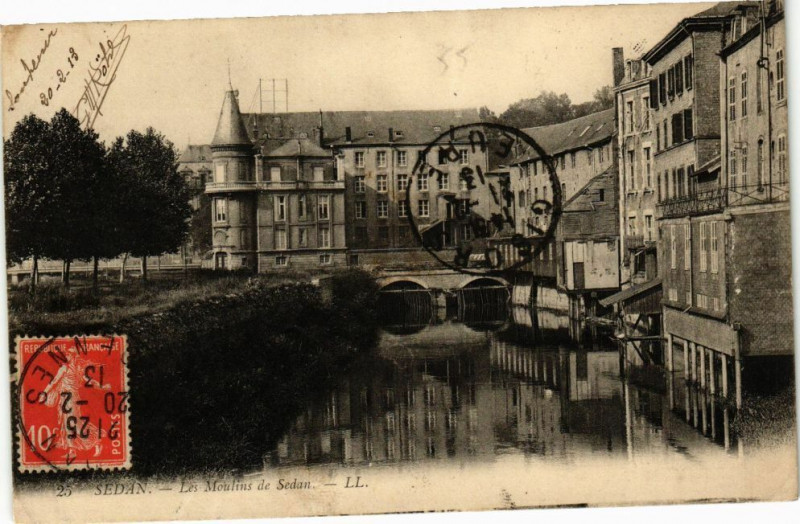 Carte postale ancienne Sedan - Les Moulins de Sedan à Sedan