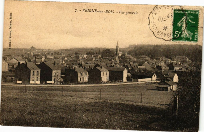 Carte postale ancienne Vrigne-aux-Bois - Vue générale à Vrigne aux Bois