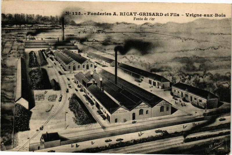 Carte postale ancienne Vrigne-aux-Bois - Fonte de Fer à Vrigne aux Bois