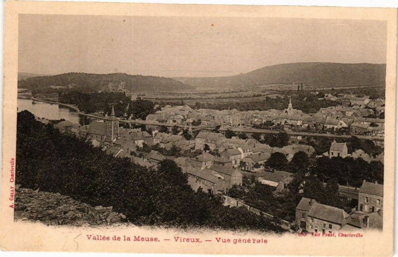 Carte postale ancienne Vireux - Vue générale