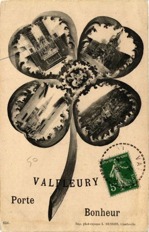 Carte postale ancienne Valfleury - Porte Bonheur