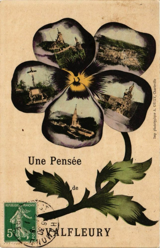 Carte postale ancienne Un Pensée de Valfleury