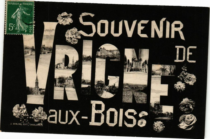 Carte postale ancienne Souvenir de Vrigne-aux-Bois à Vrigne aux Bois