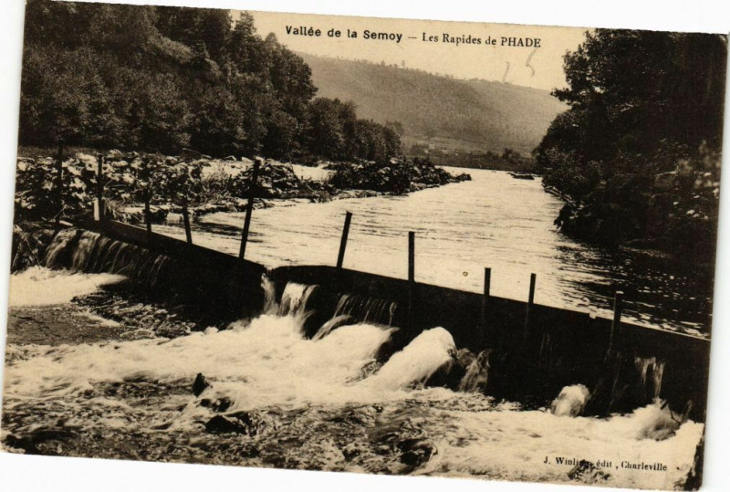 Carte postale ancienne Vallée de Semoy - Les Rapides de Phade