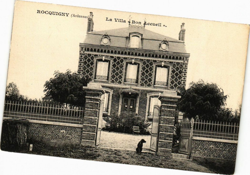 Carte postale ancienne Recquigny - La Villa Bon Accueil