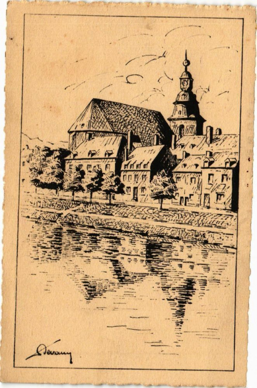 Carte postale ancienne L'Eglise Saint-Hillaire à Aire