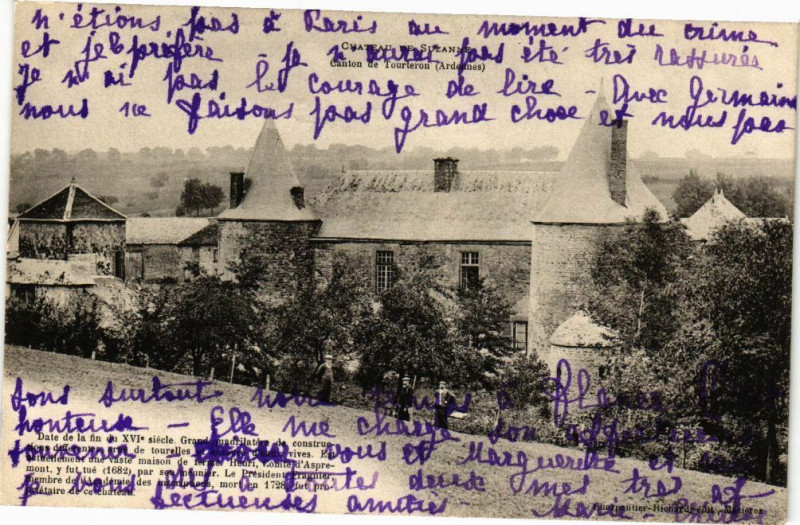 Carte postale ancienne Sedan - Chateau de Suzanne à Sedan