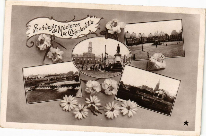 Carte postale ancienne Souvenir de Mezieres & Charleville