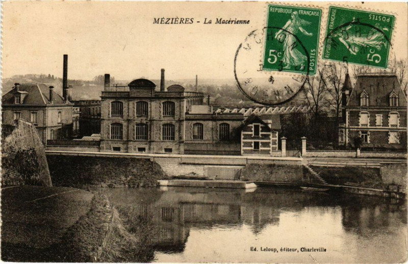 Carte postale ancienne Mezieres - La Macérienne