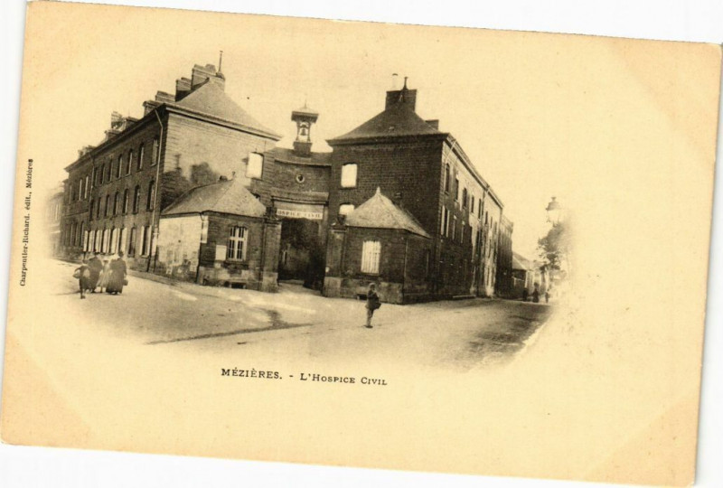 Carte postale ancienne Mezieres - L'Hospice Civil