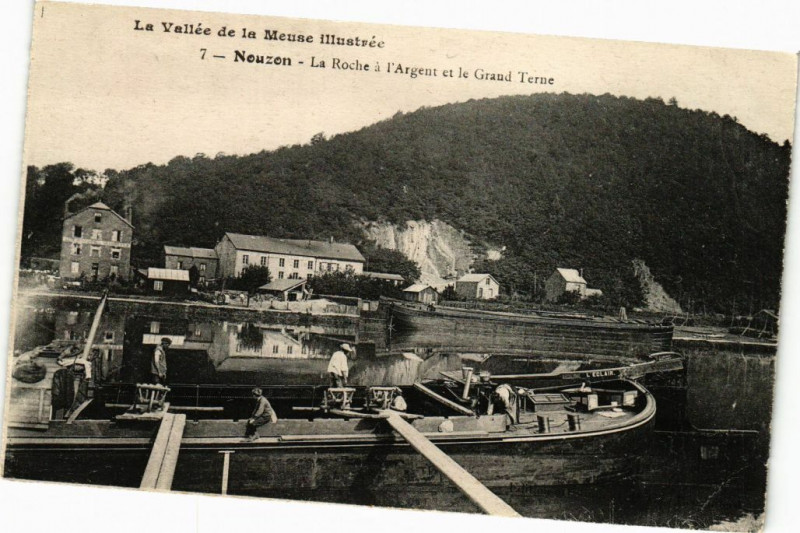Carte postale ancienne La Vallée de la Meuse illustrée - Nouzon-La Roche a l'Argent et le