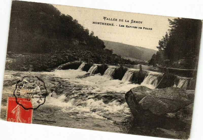 Carte postale ancienne Vallée de la Semoy - Montherme - Les Rapides de Phade à Monthermé