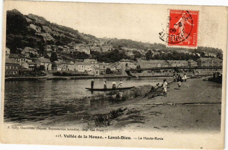 Carte postale ancienne Vallée de la Meus - Laval-Dieu - La Haute-Rows