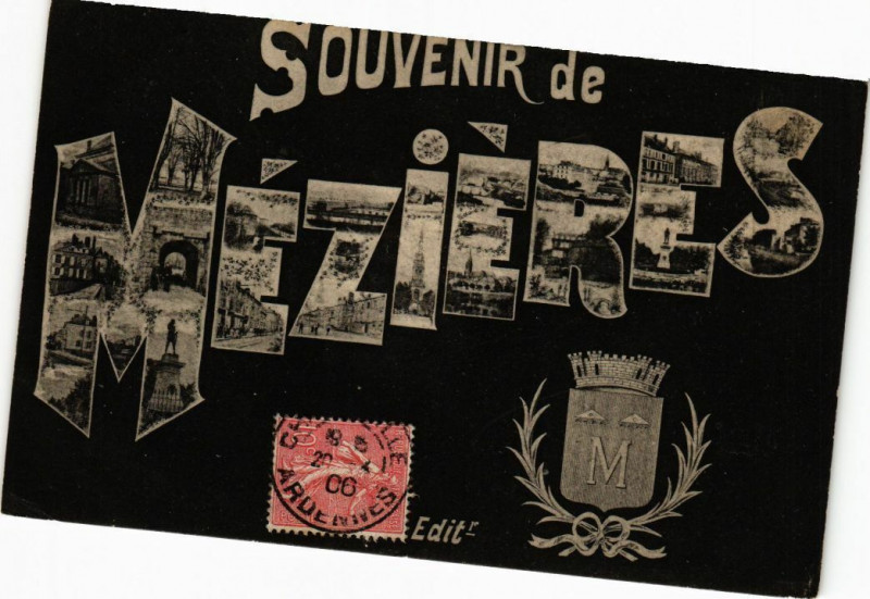 Carte postale ancienne Souvenir de Mezieres
