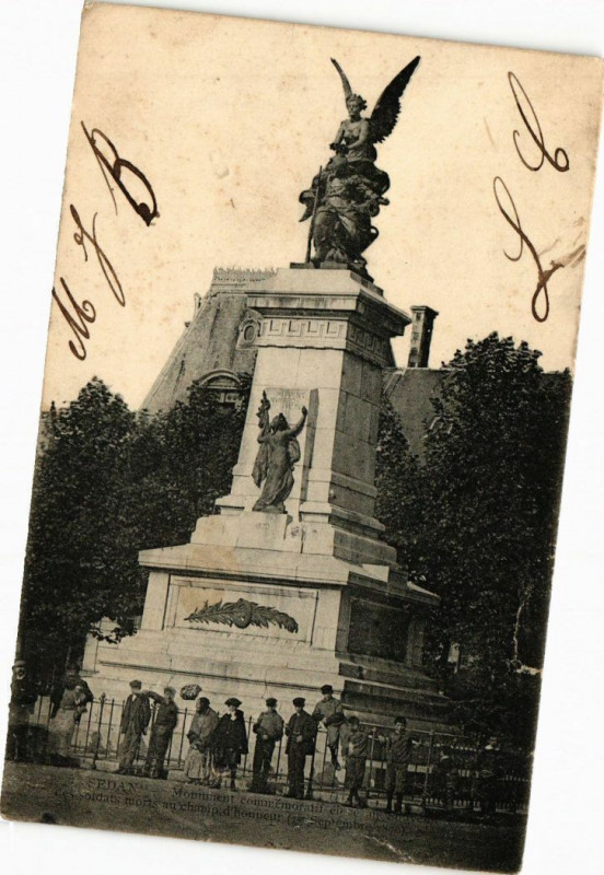 Carte postale ancienne Verdan - Monument commémoratif .....