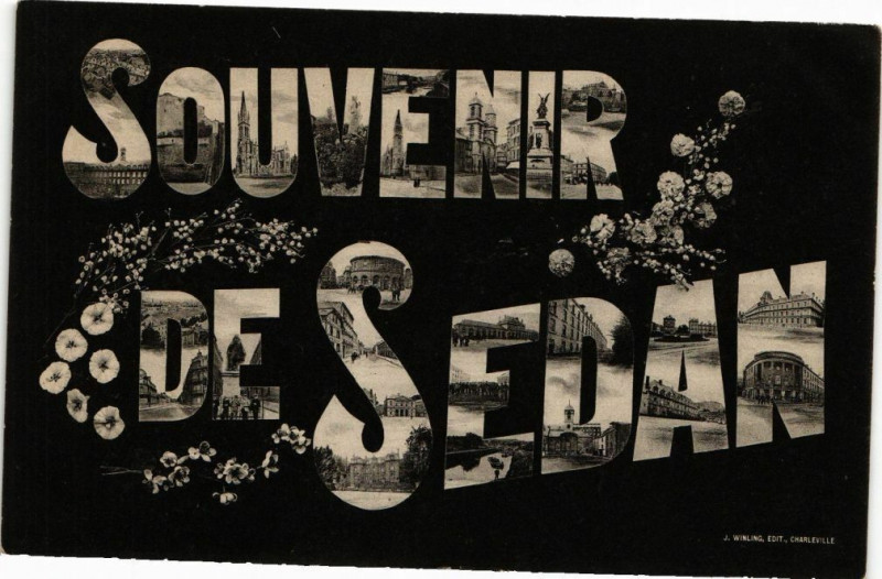 Carte postale ancienne Souvenir de Sedan à Sedan