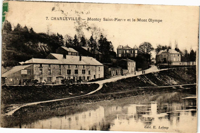 Carte postale ancienne Charleville - Montoy Saint-Pierre et le Mont Olympe