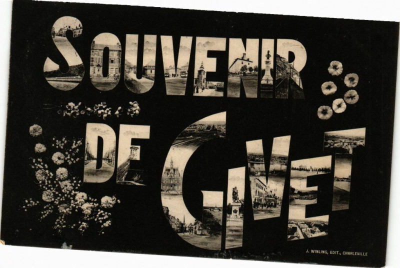 Carte postale ancienne Souvenir de Givet à Givet