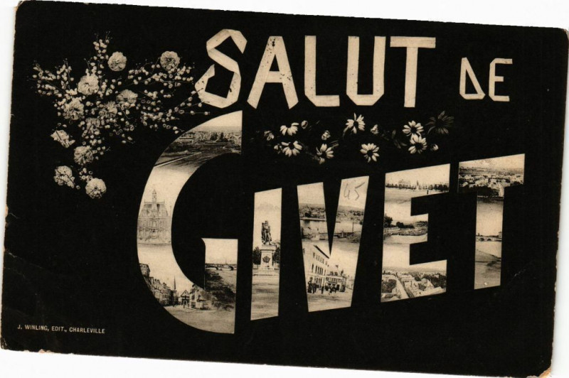 Carte postale ancienne Salut de Givet à Givet