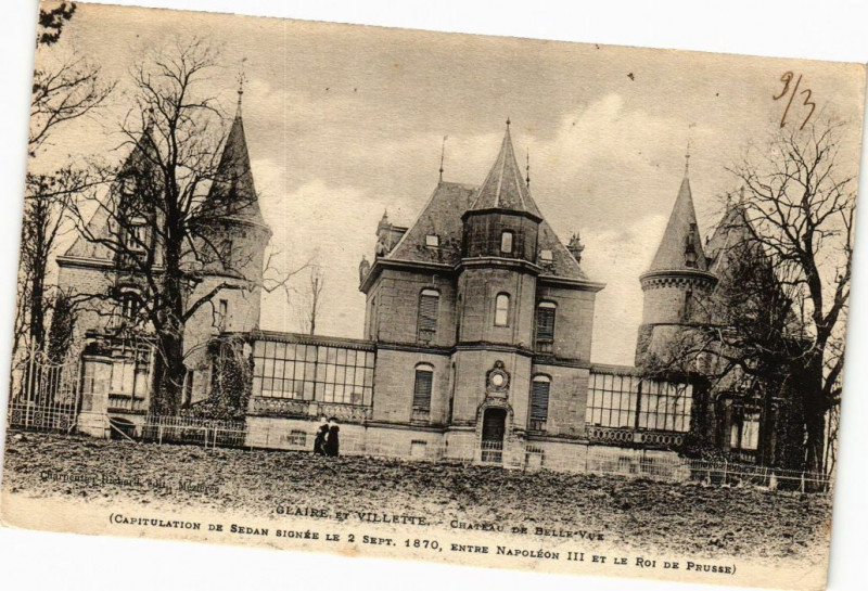 Carte postale ancienne Graire ay Villette - Chateau de Belle-Vuz à Aire
