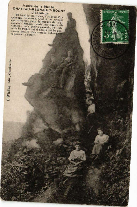 Carte postale ancienne Vallée de la Meuse - Chateau-Regnault-Bogny - L'Ermitage