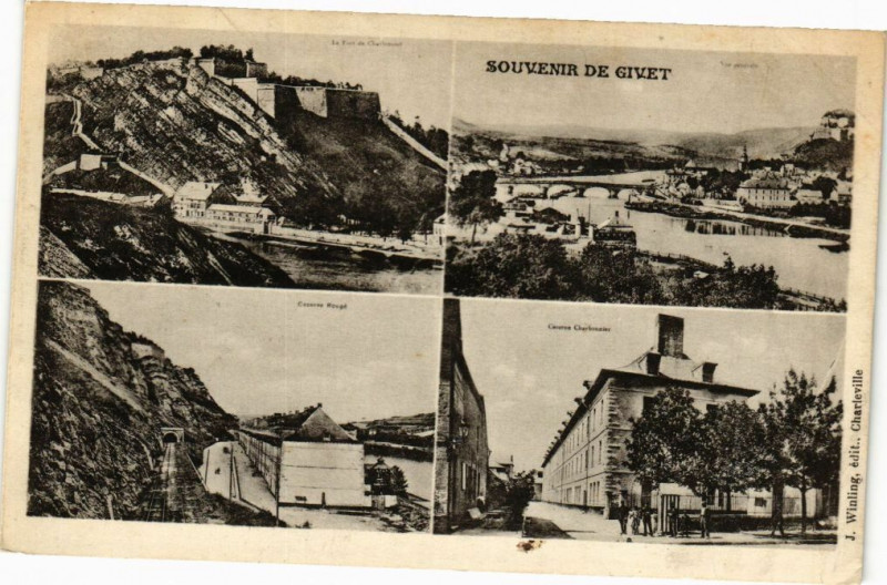 Carte postale ancienne Souvenir de Givet à Givet