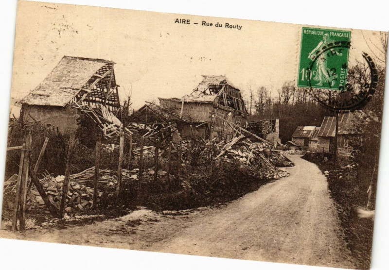 Carte postale ancienne Aire - Rue du Routy à Aire