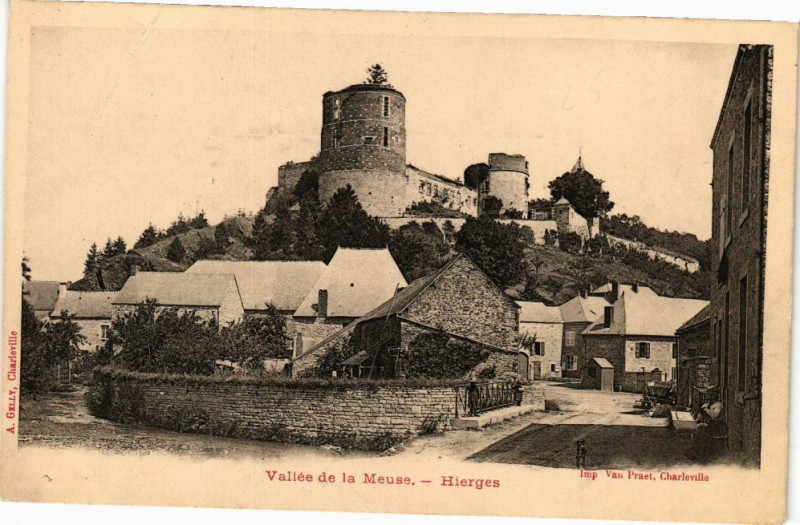 Carte postale ancienne Vallée de la Meuse - Hierges à Hierges