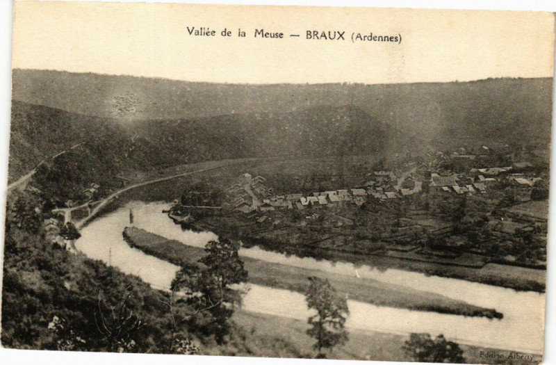 Carte postale ancienne Vallée de la Meuse - Braux