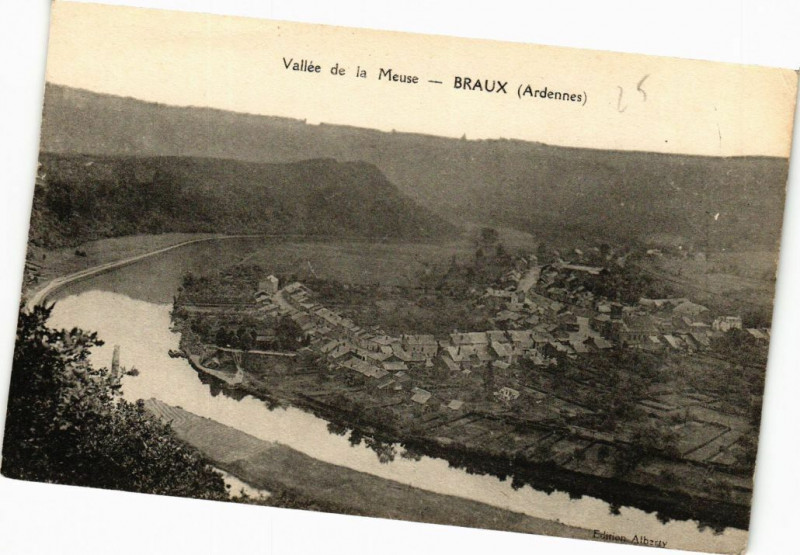 Carte postale ancienne Vallée de la Meuse - Braux