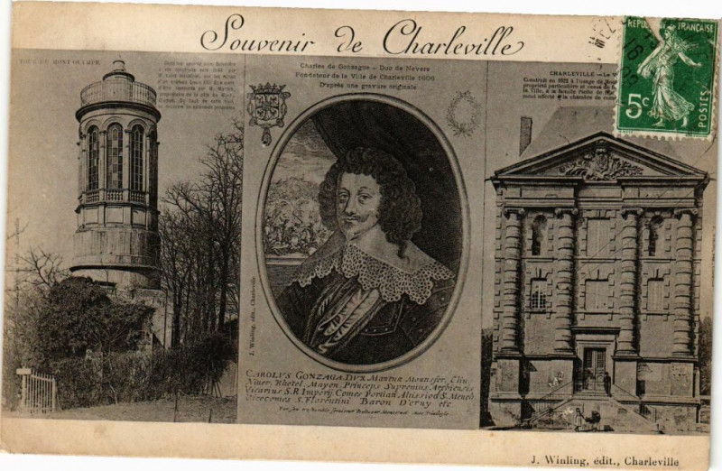 Carte postale ancienne Souvenir de Charleville