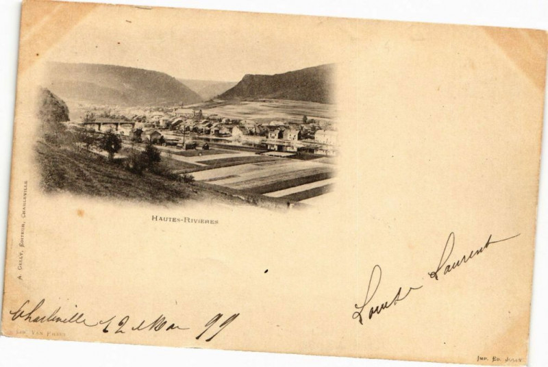 Carte postale ancienne Haute-Riviéres