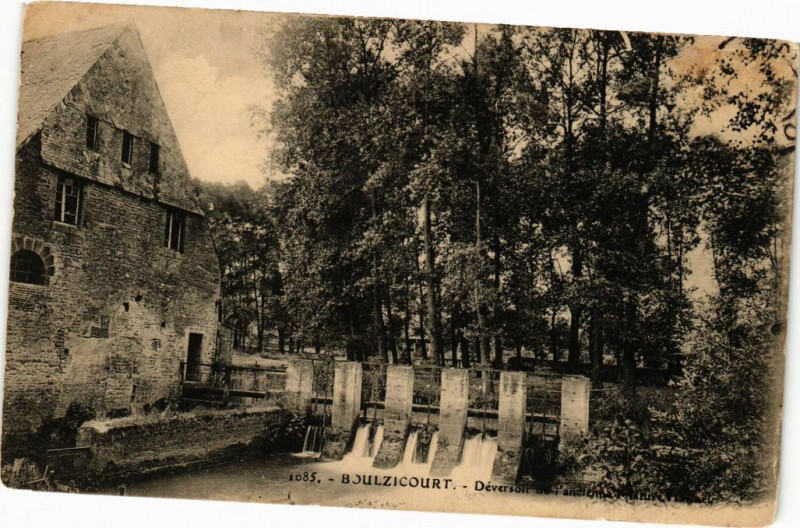 Carte postale ancienne Boulzicourt - Déversoir de l'ancienne..... à Boulzicourt