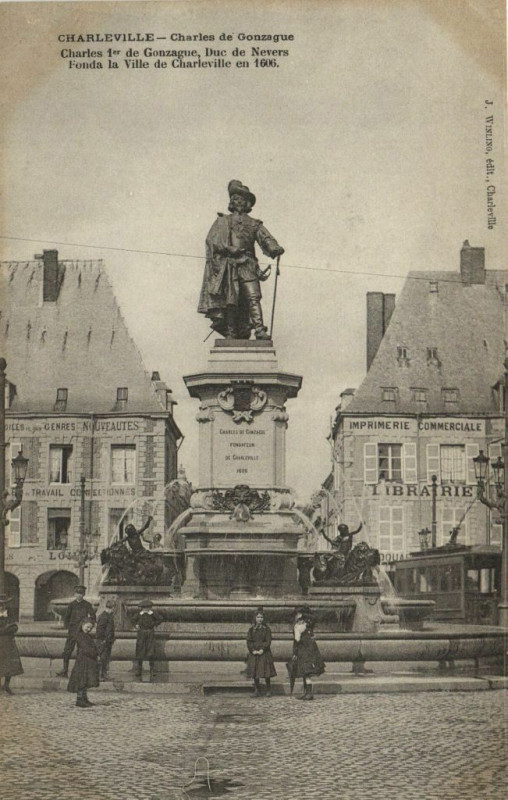Carte postale ancienne Charleville - Charles de Gonzague