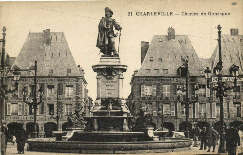 Carte postale ancienne Charleville - Charles de Gonzague